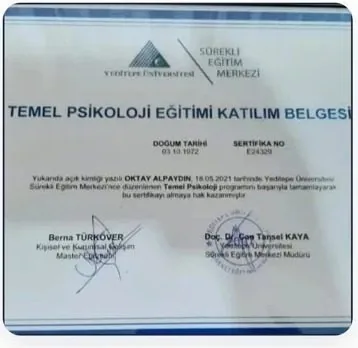 Kuantum Şifa sertifikası